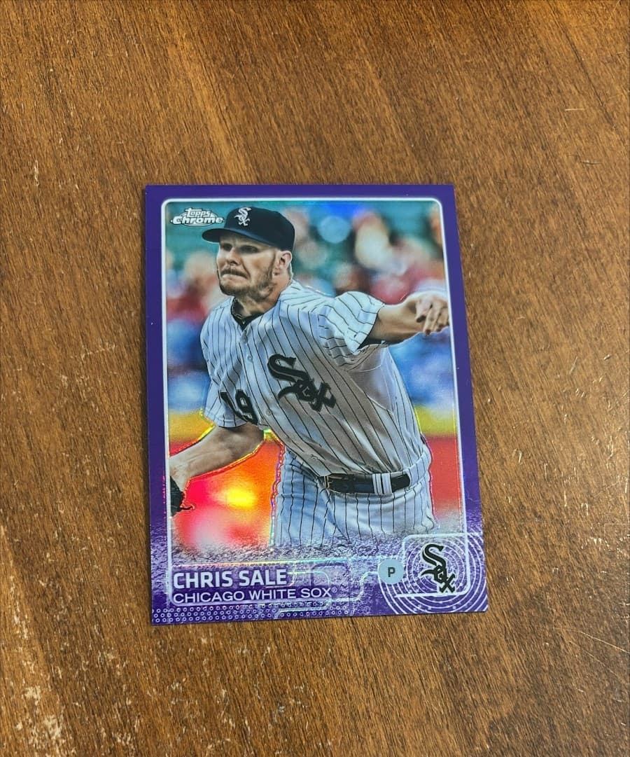 Chris Sale Purple 2015 Topps Chrome