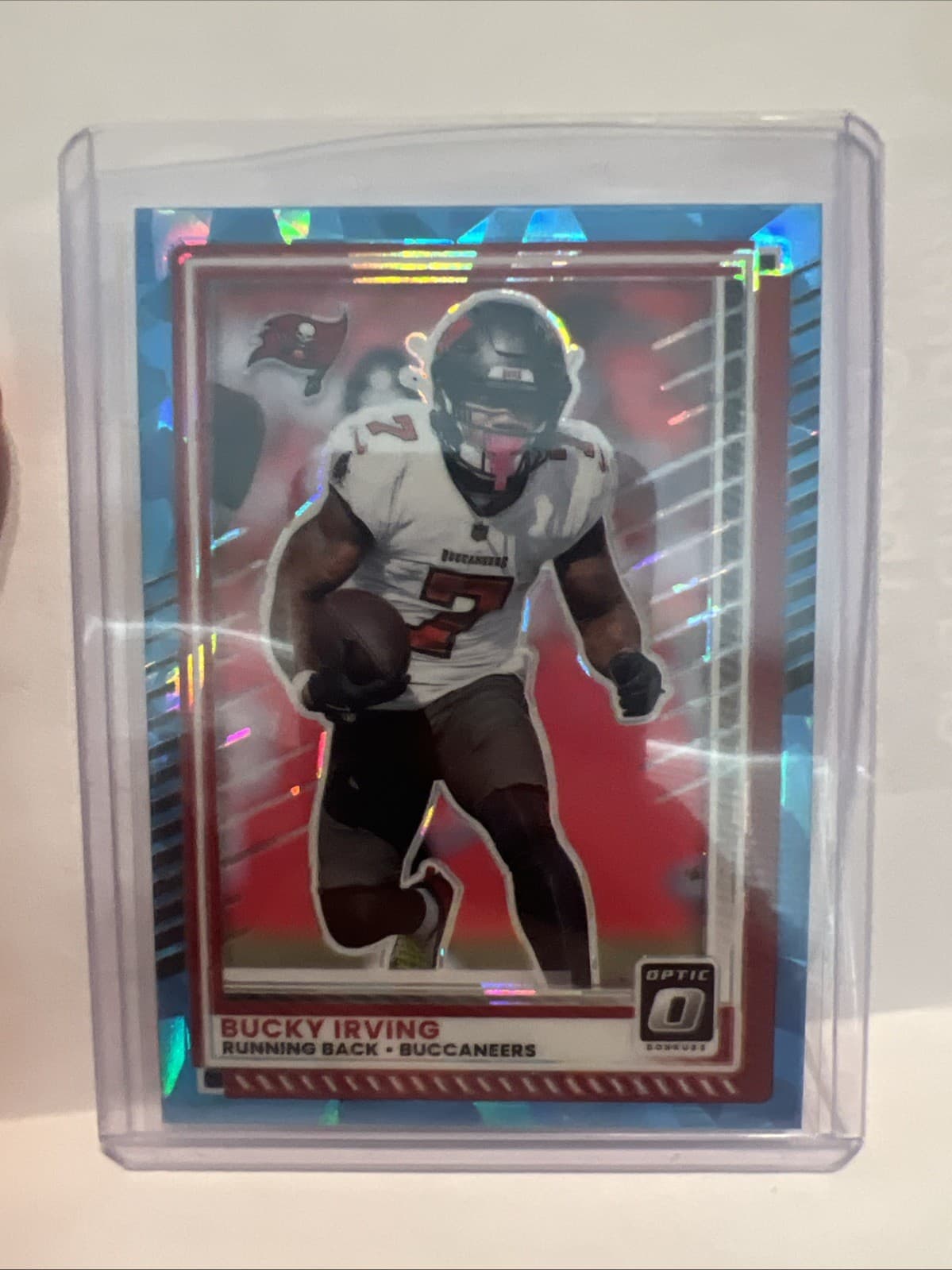 BUCKY IRVING FOOTBALL BLUE ICE 2025 Donruss Optic