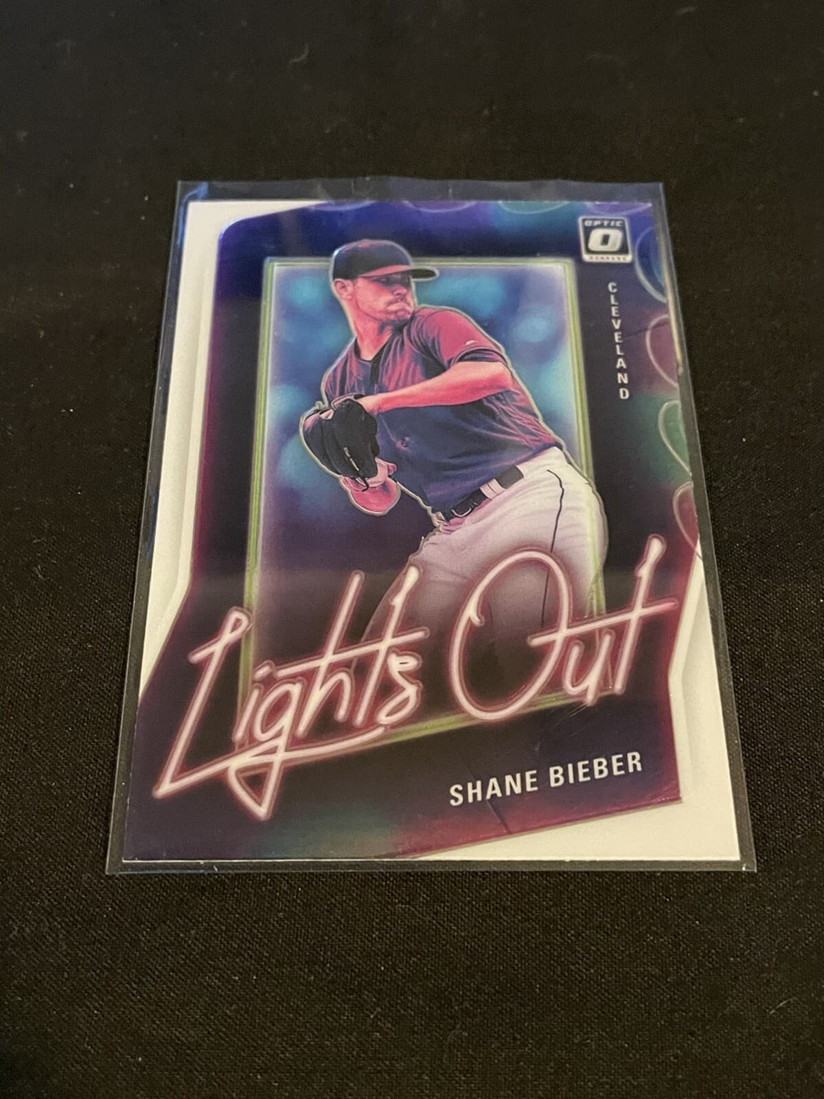 Shane Bieber Lights 2021 Donruss Optic 2021 Donruss Optic