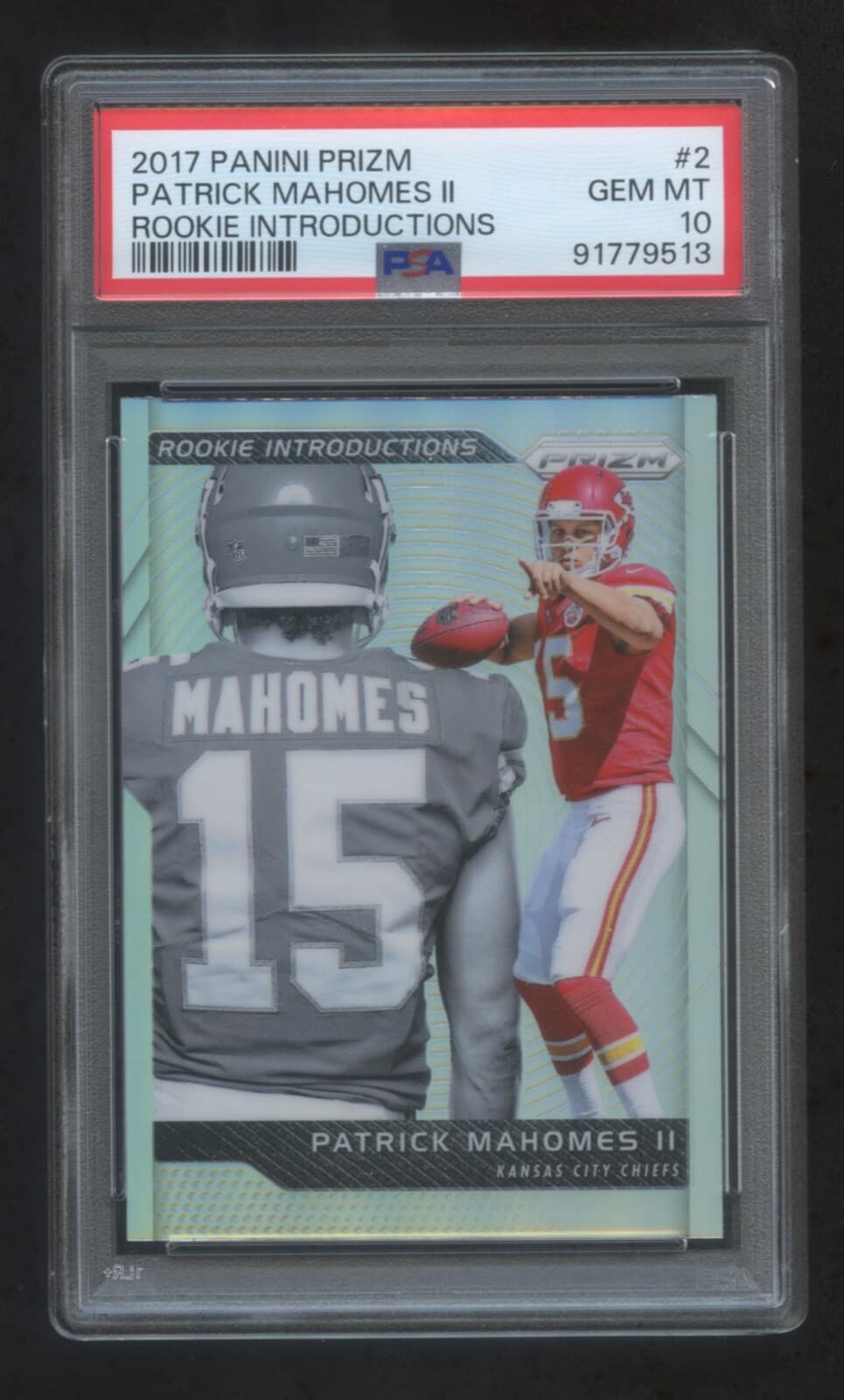 PATRICK MAHOMES INTRODUCTIONS 2017 Panini Prizm