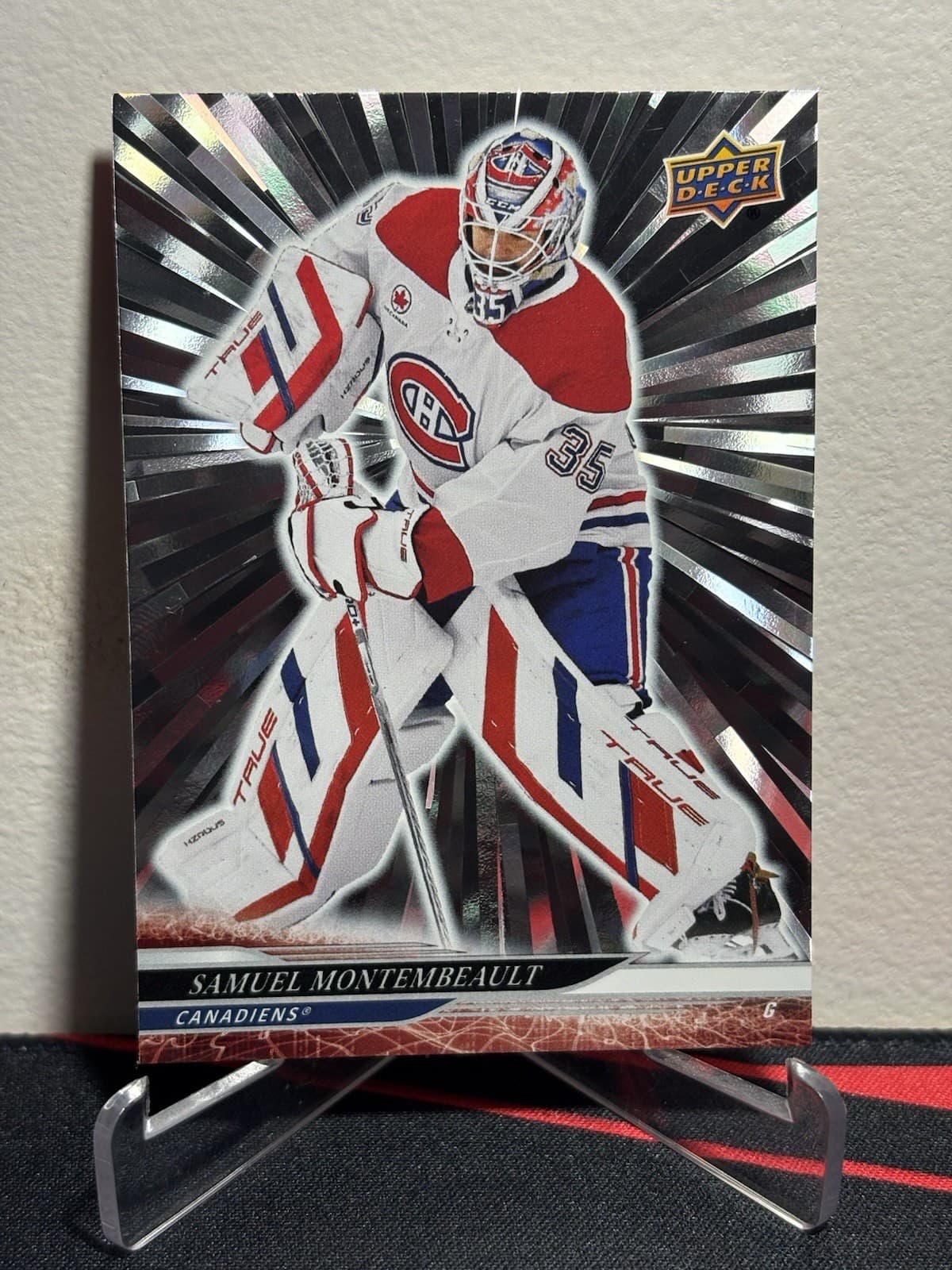 Samuel Montembeault trading card