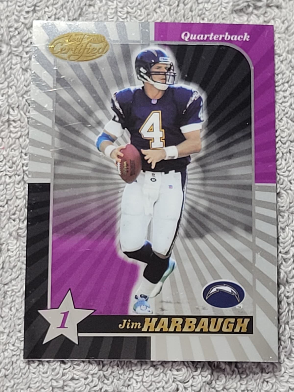 Certified Football Jim 2000 Leaf 2000 Leaf