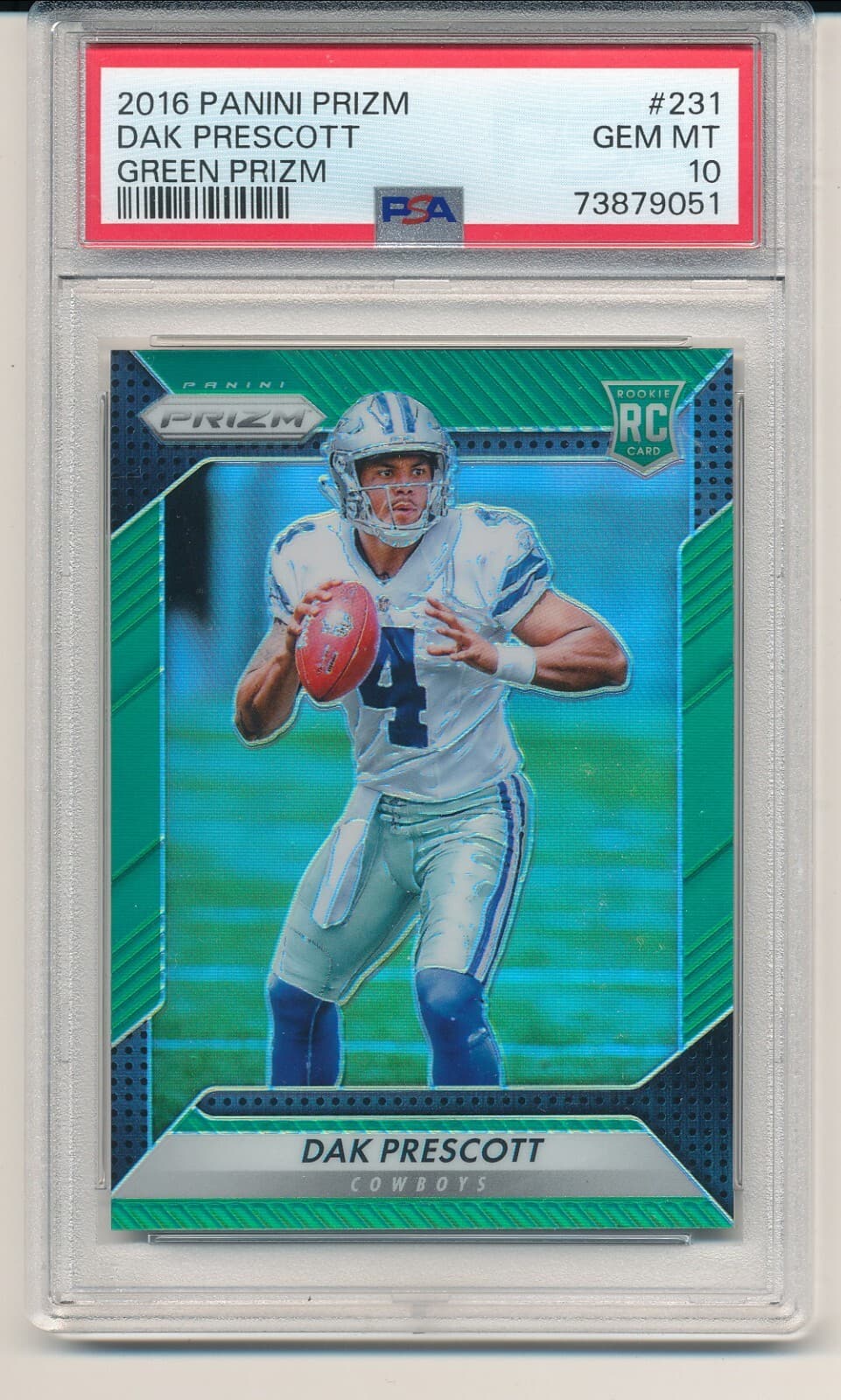 Dak Prescott Green 2016 Panini Prizm 2016 Panini Prizm