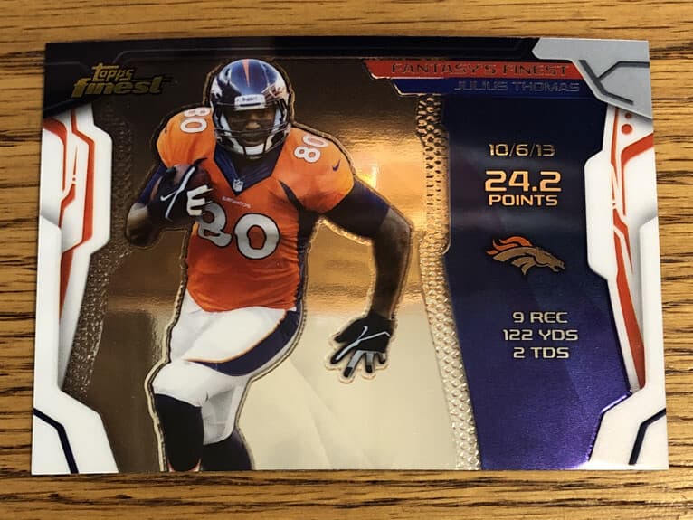 Julius Thomas Fantasy 2014 Topps Finest 2014 Topps Finest