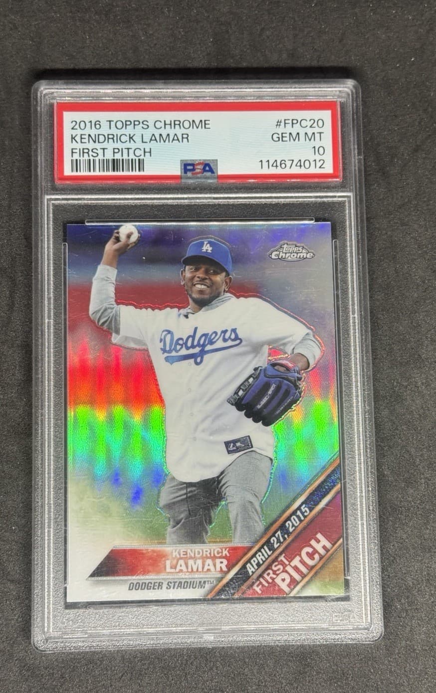 Kendrick Lamar First 2016 Topps Chrome