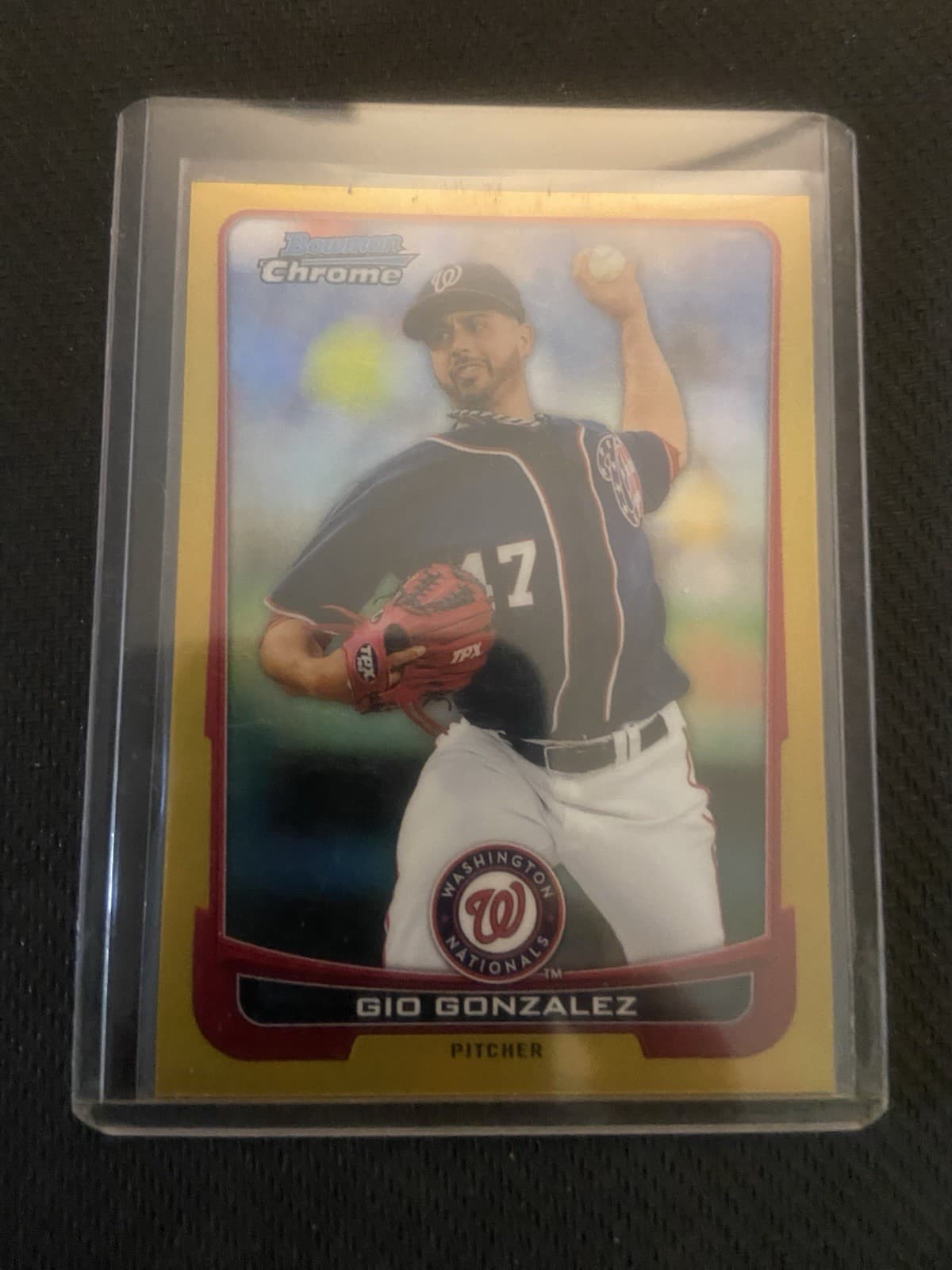 Gio Gonzalez Nationals 2012 Bowman Chrome 2012 Bowman Chrome gold-refractor