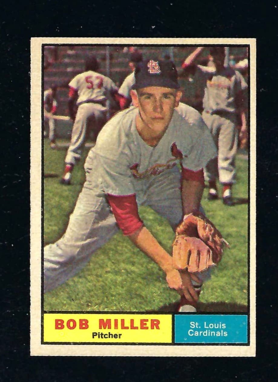 Baseball Bob Miller 1961 Topps