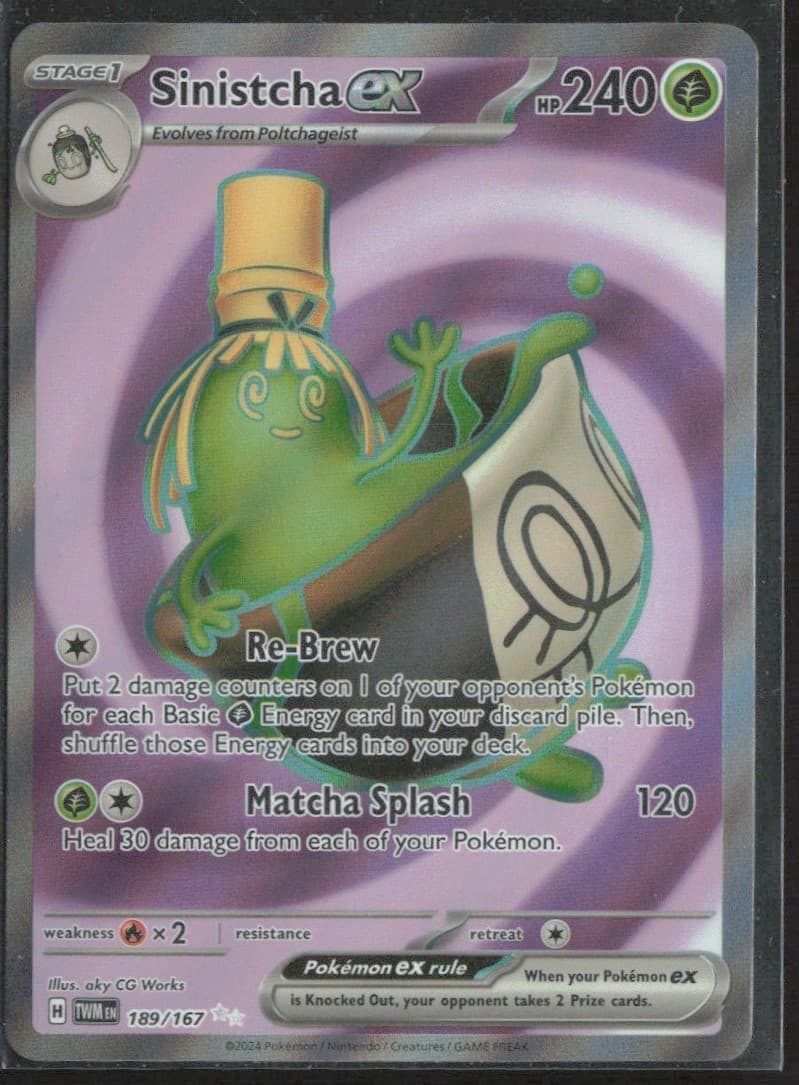 Sinistcha EX trading card