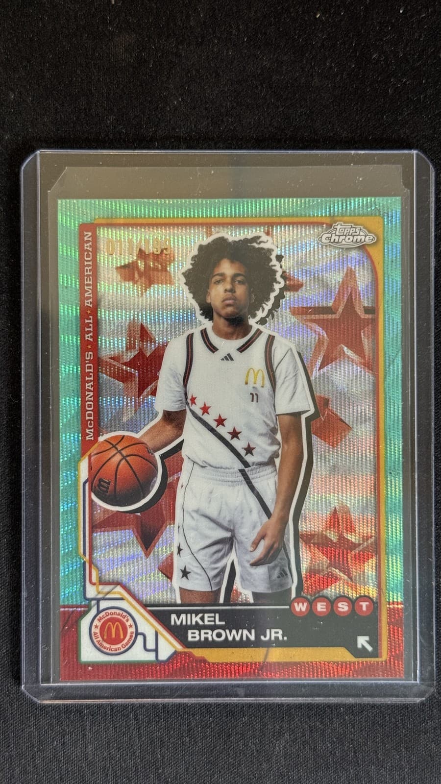 All American Mikel 2025 Topps Chrome 2025 Topps Chrome aqua-wave