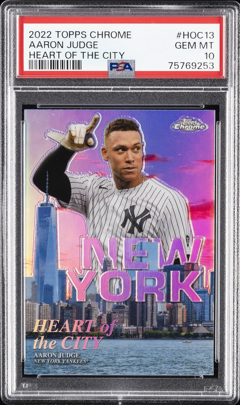 HEART OF THE CITY AARON JUDGE 2022 Topps Chrome 2022 Topps Chrome