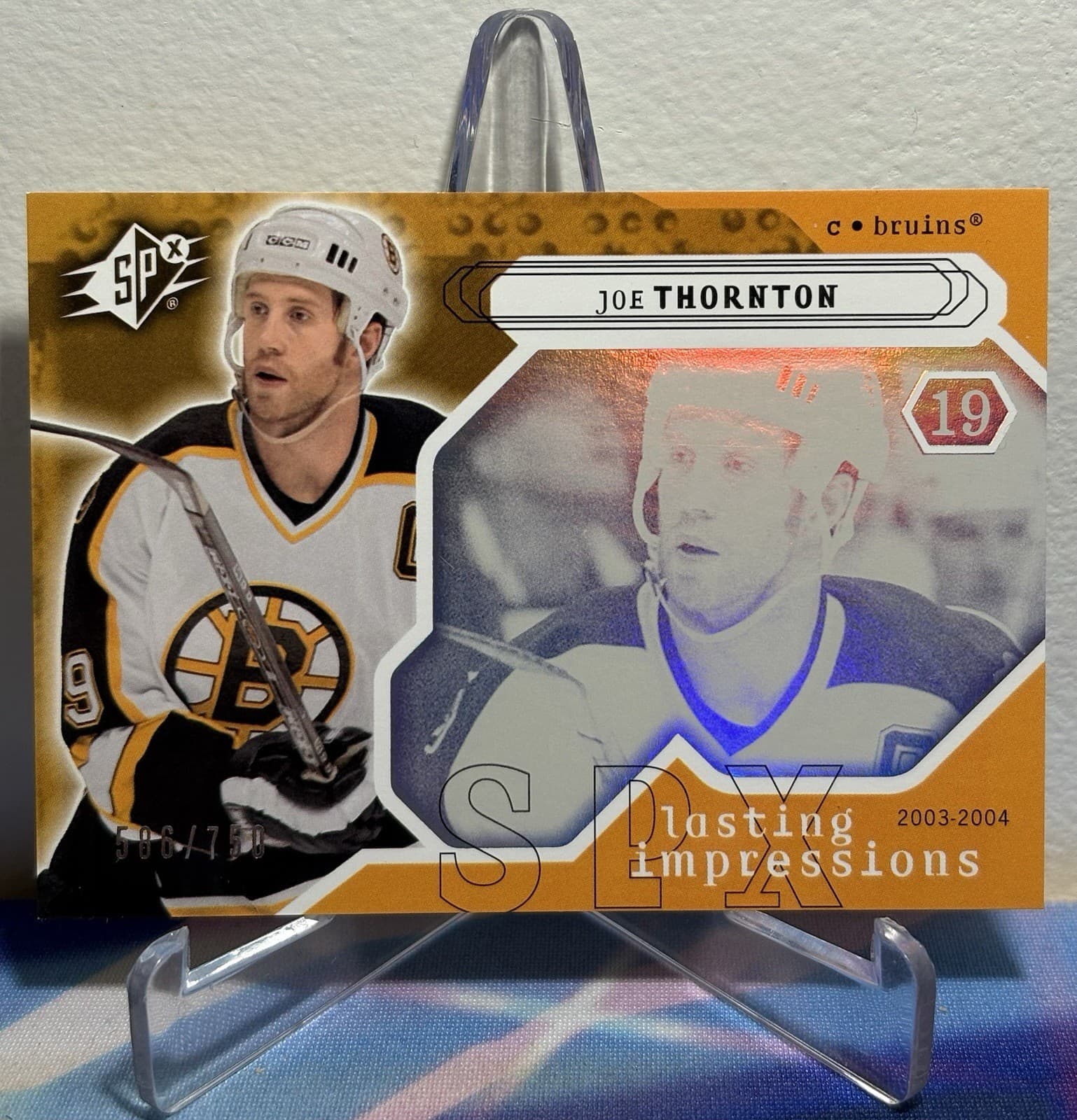-04 X Hockey JOE THORNTON LAST 2003 Upper Deck SP