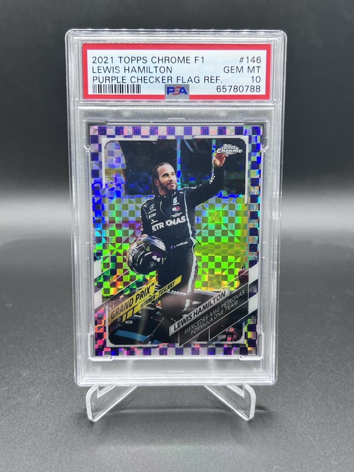 Lewis Hamilton Purple 2021 Topps Chrome 2021 Topps Chrome