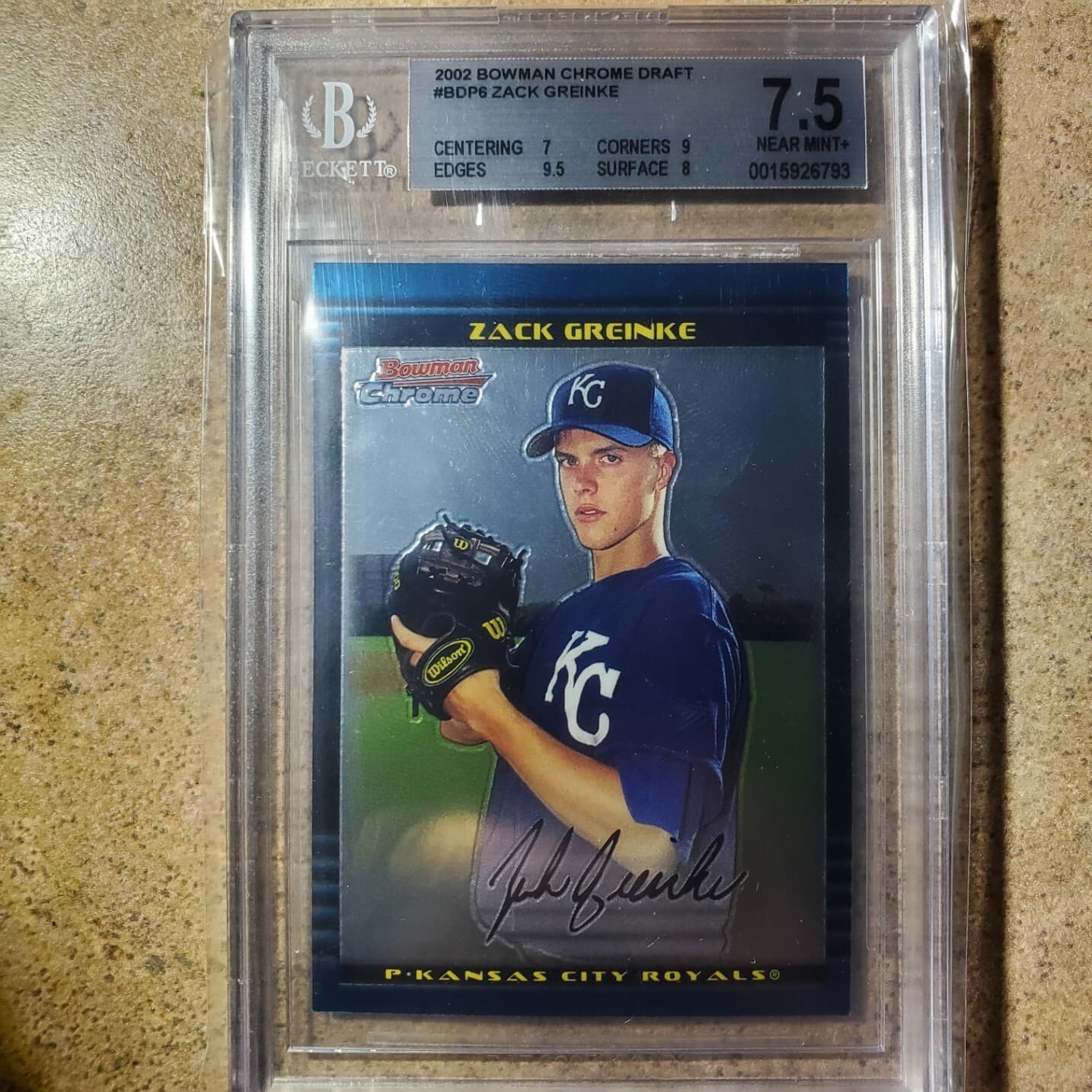 Zack Greinke 2002 bowman