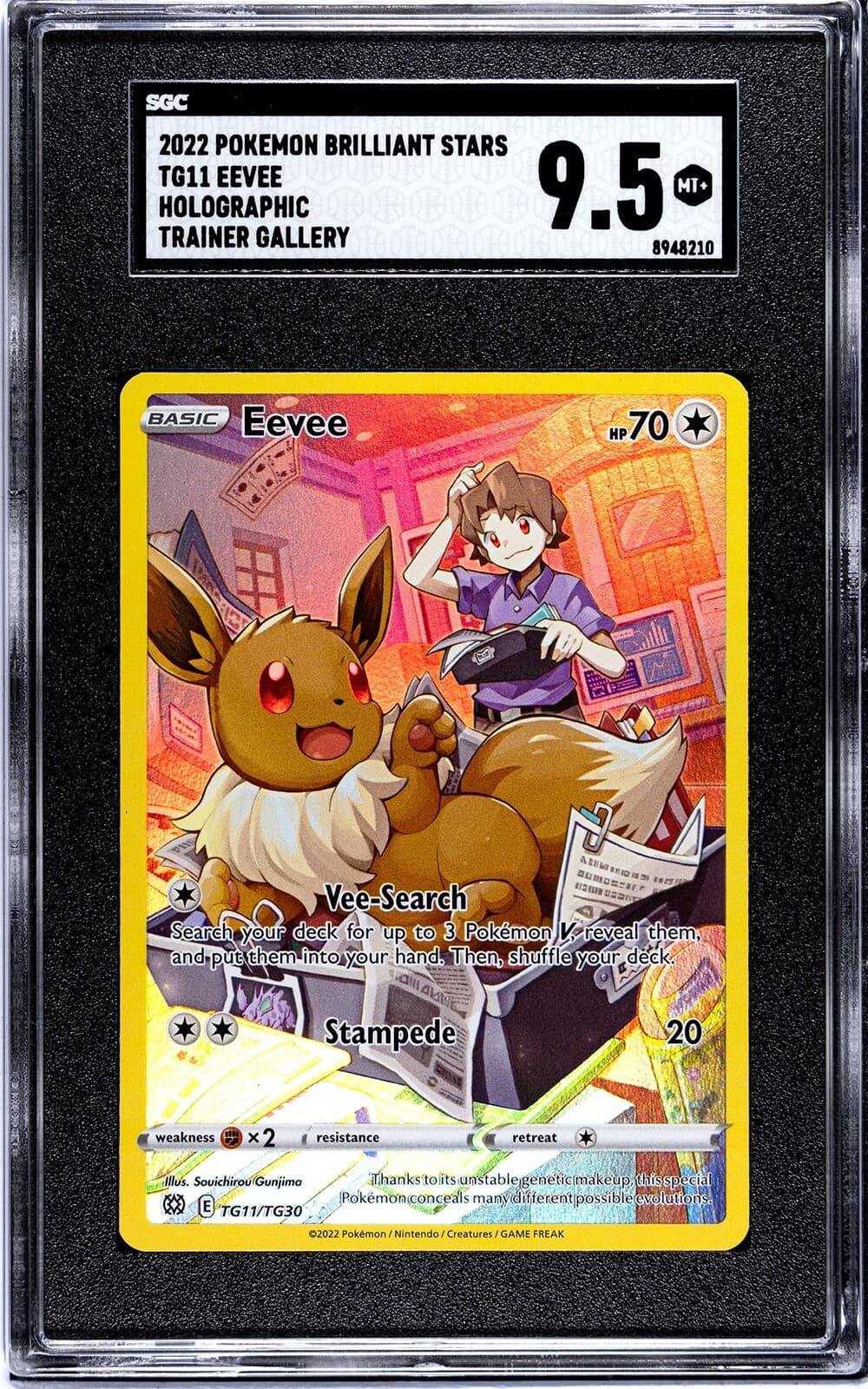 Eevee trading card