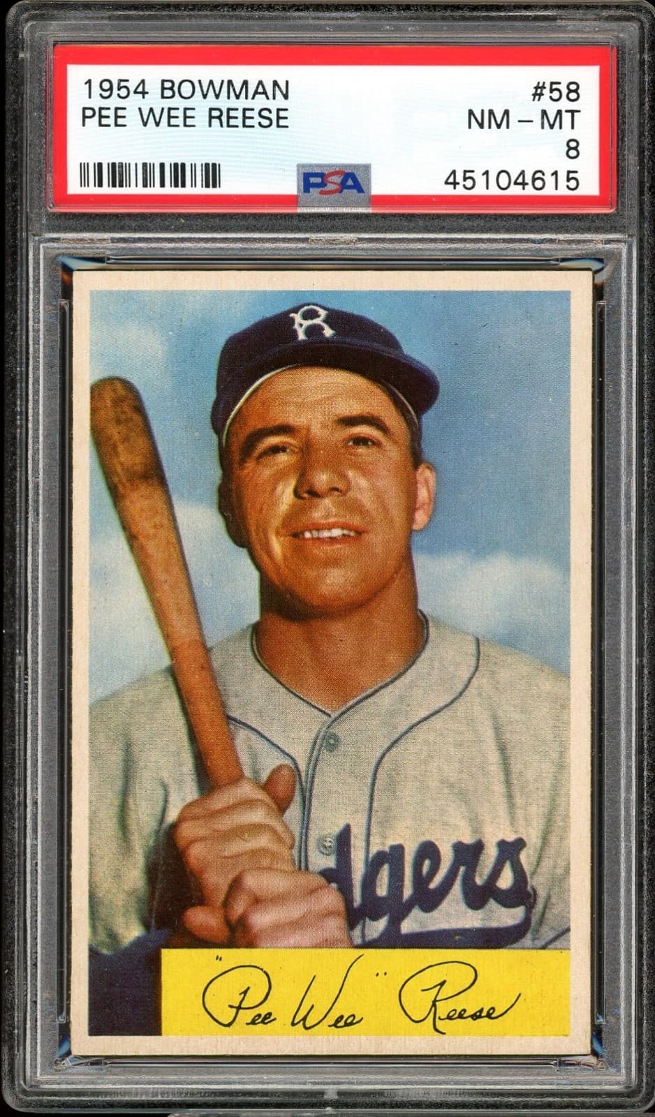 Pee Wee Reese trading card