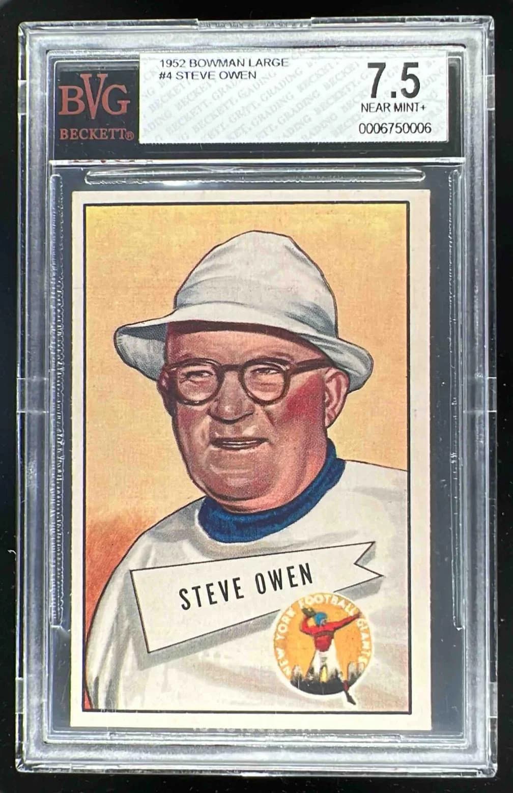 Steve Owen 1952 bowman Bowman Small