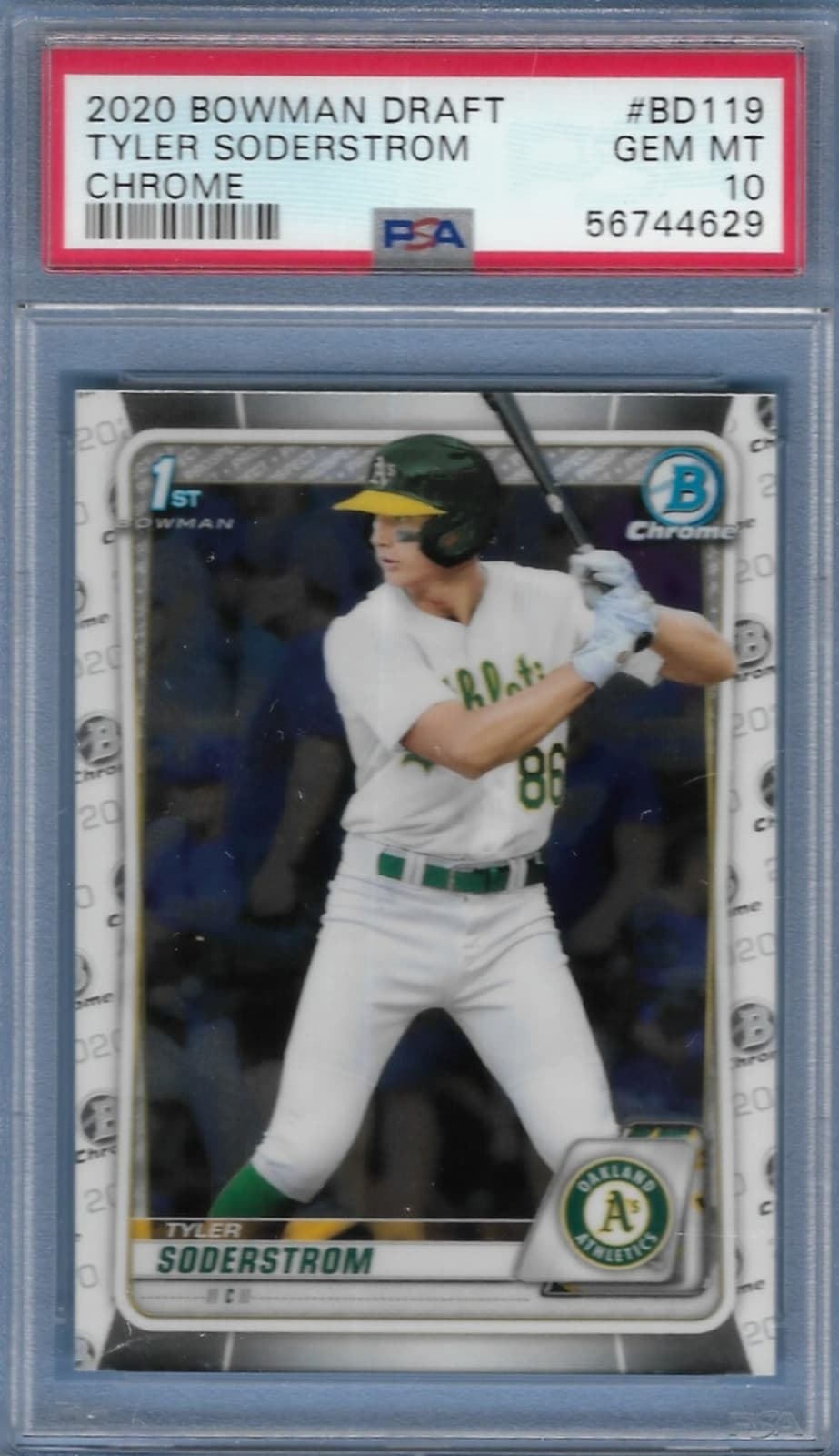 Tyler Soderstrom Baseball 2020 Bowman Draft 2020 Bowman Draft