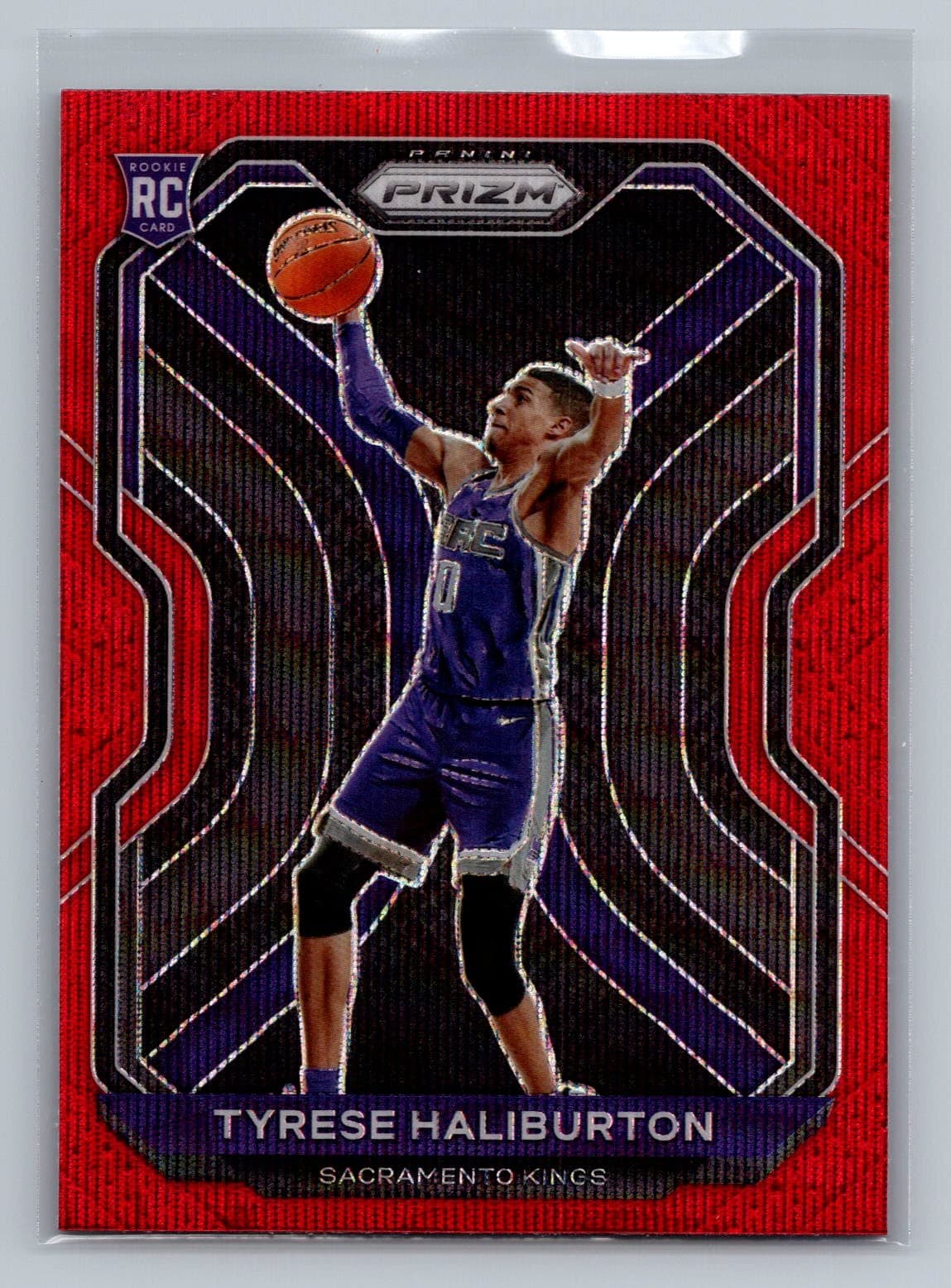 Tyrese Haliburton 2020 Panini Prizm 2020 Panini Prizm red-wave