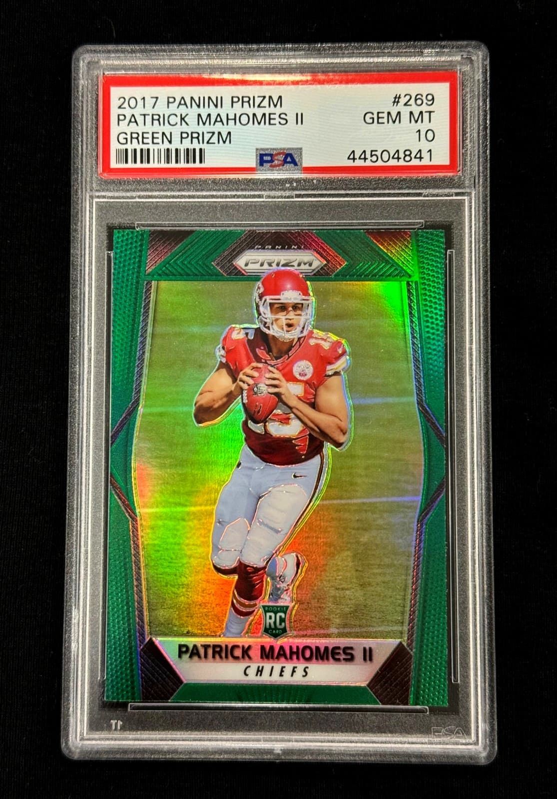 PATRICK MAHOMES GREEN NFL 2017 Panini Prizm