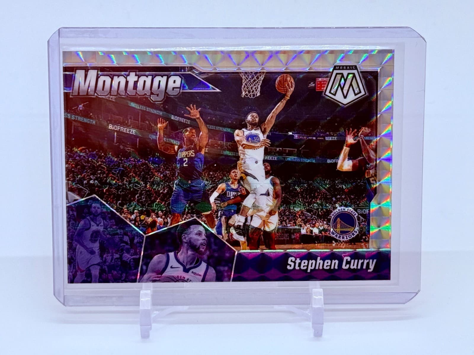 Stephen Curry Montage 2019 Panini Mosaic 2019 Panini Mosaic