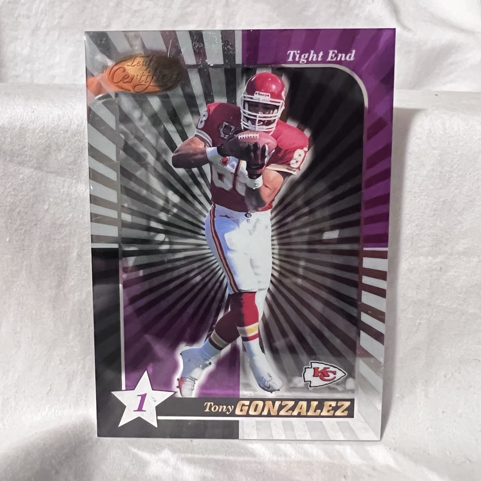 Certified Tony Gonzalez 2000 Leaf 2000 Leaf