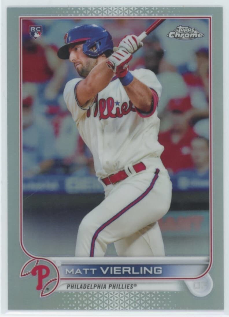 Refractors Matt Vierling 2022 Topps Chrome