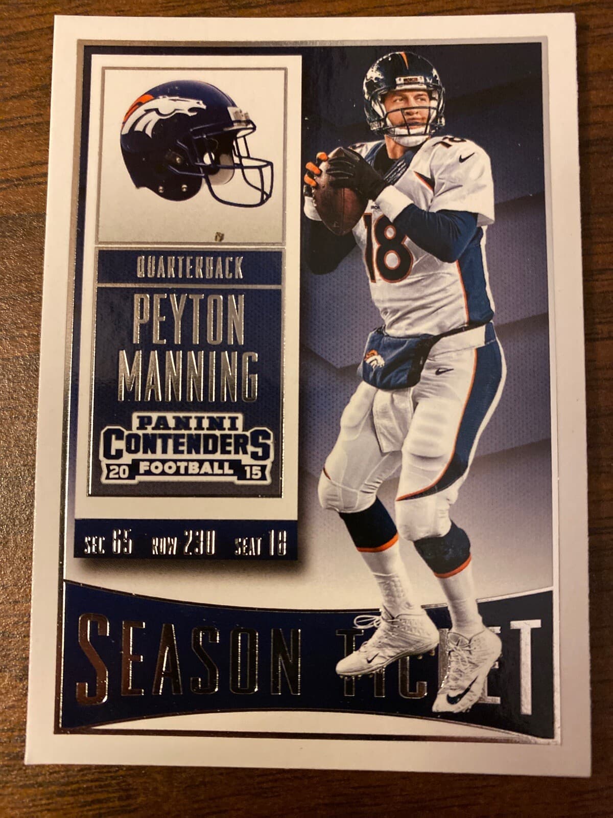 Football Peyton Manning 2015 Panini Contenders