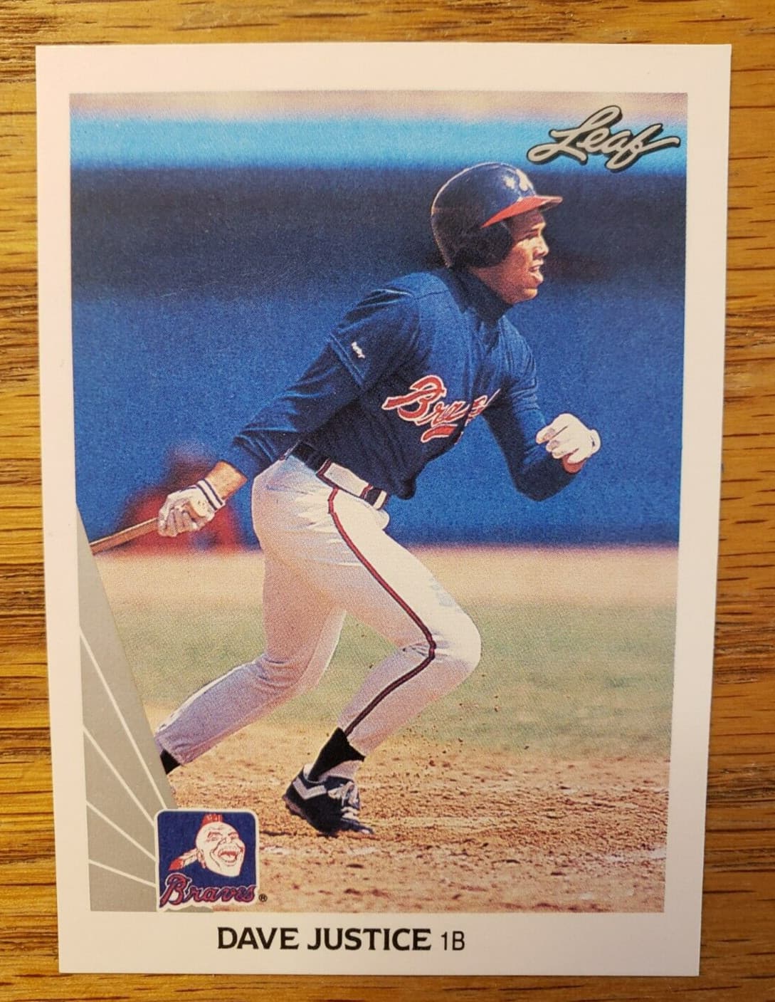 Dave Justice 1990 Leaf