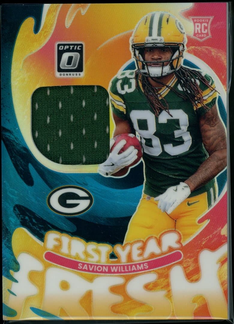 Savion Williams First 2025 Donruss Optic 2025 Donruss Optic blue example 2