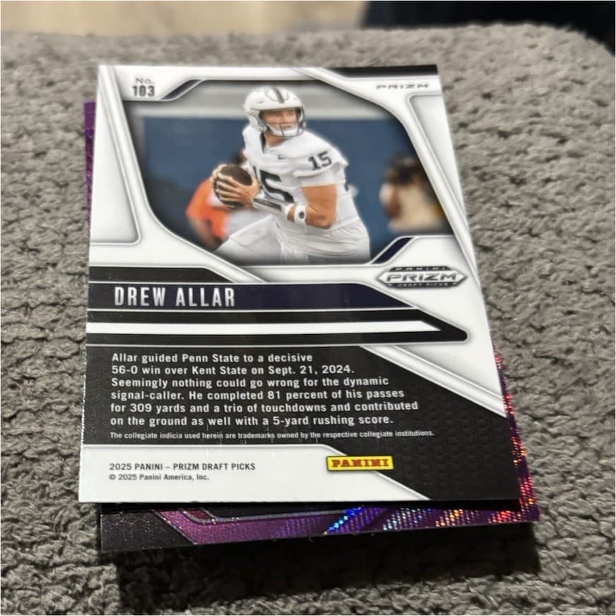 Draft Picks Drew 2025 Panini Prizm 2025 Panini Prizm