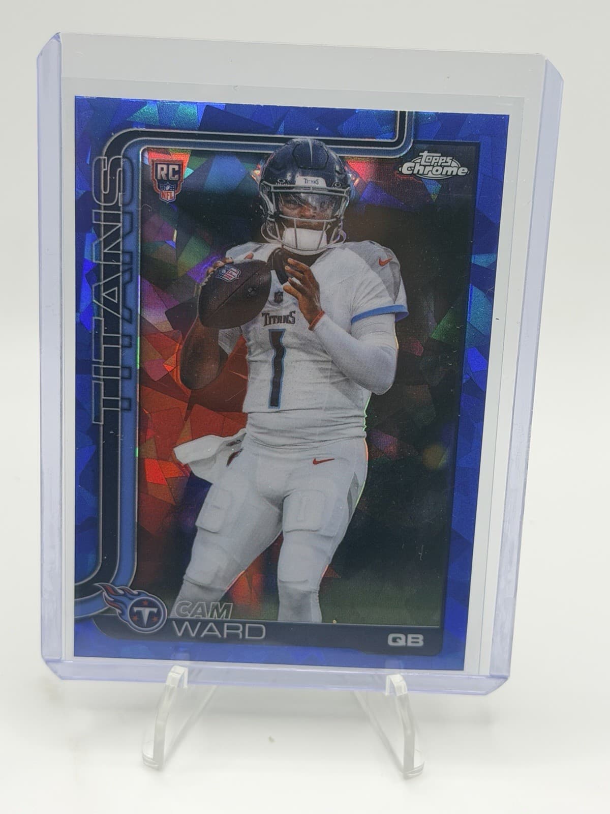 Sapphire Football Cam 2025 Topps Chrome