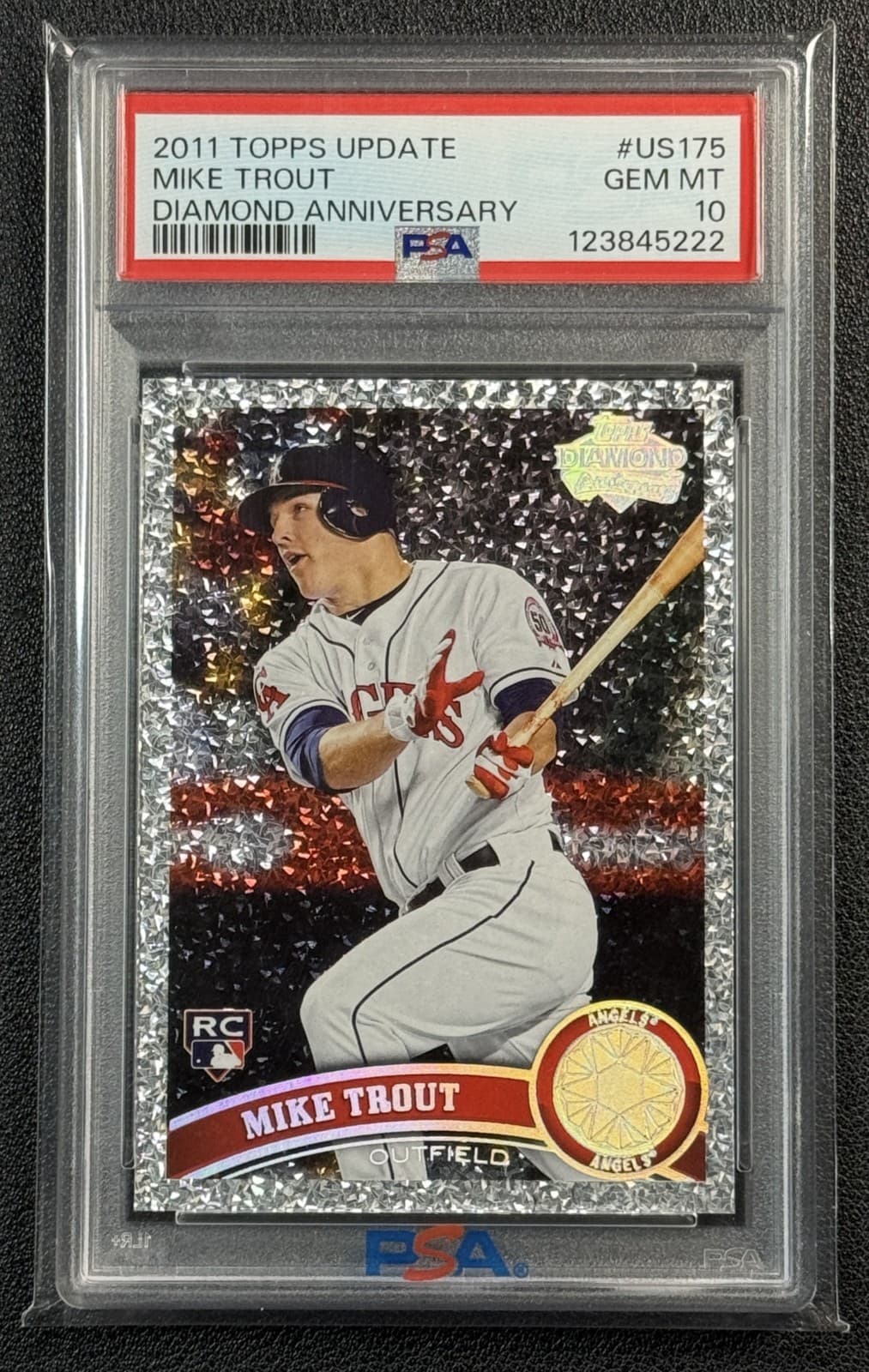 MIKE TROUT DIAMOND ANNIVERSARY 2011 Topps Update 2011 Topps Update