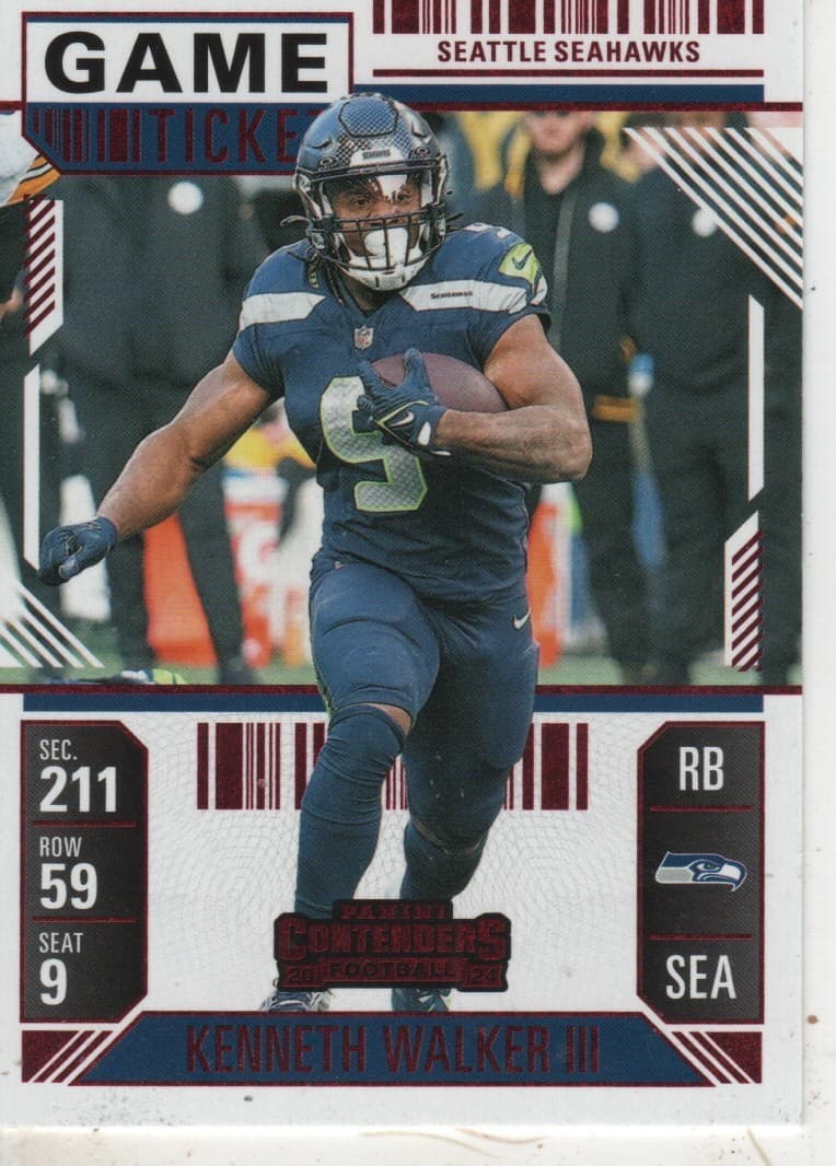 Kenneth Walker 2024 Panini Contenders 2024 Panini Contenders red