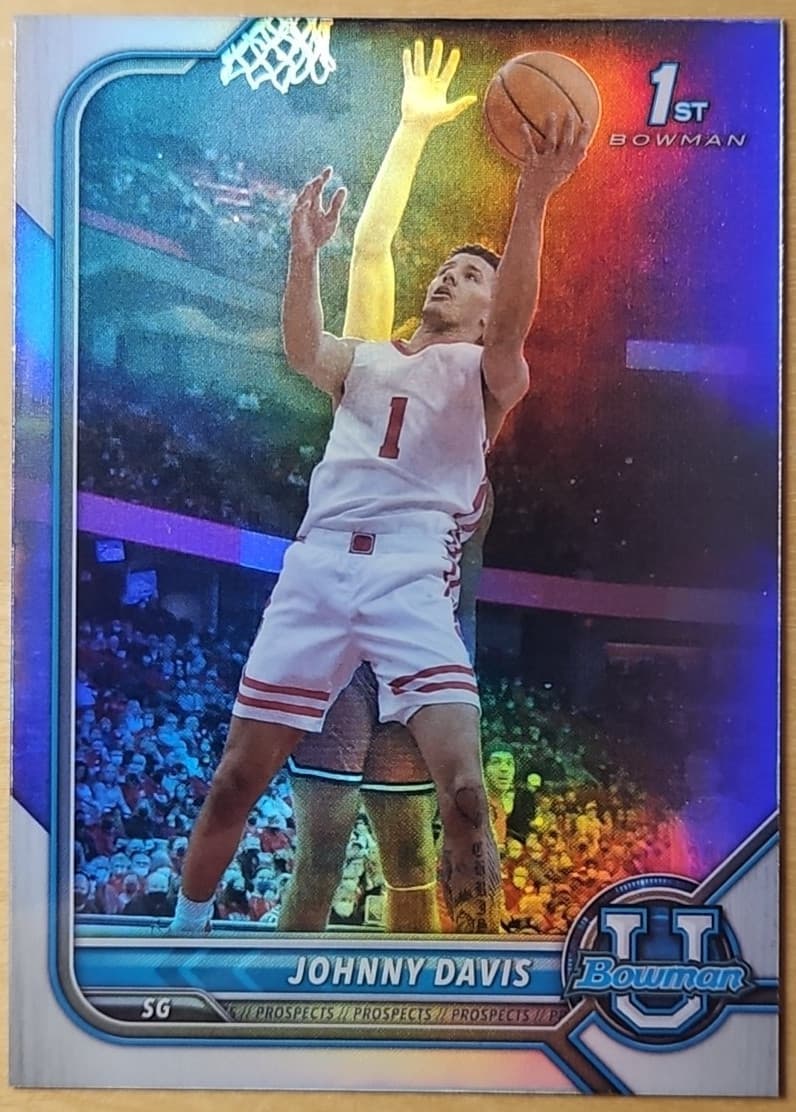 University Johnny Davis 2022 Bowman Chrome 2022 Bowman Chrome