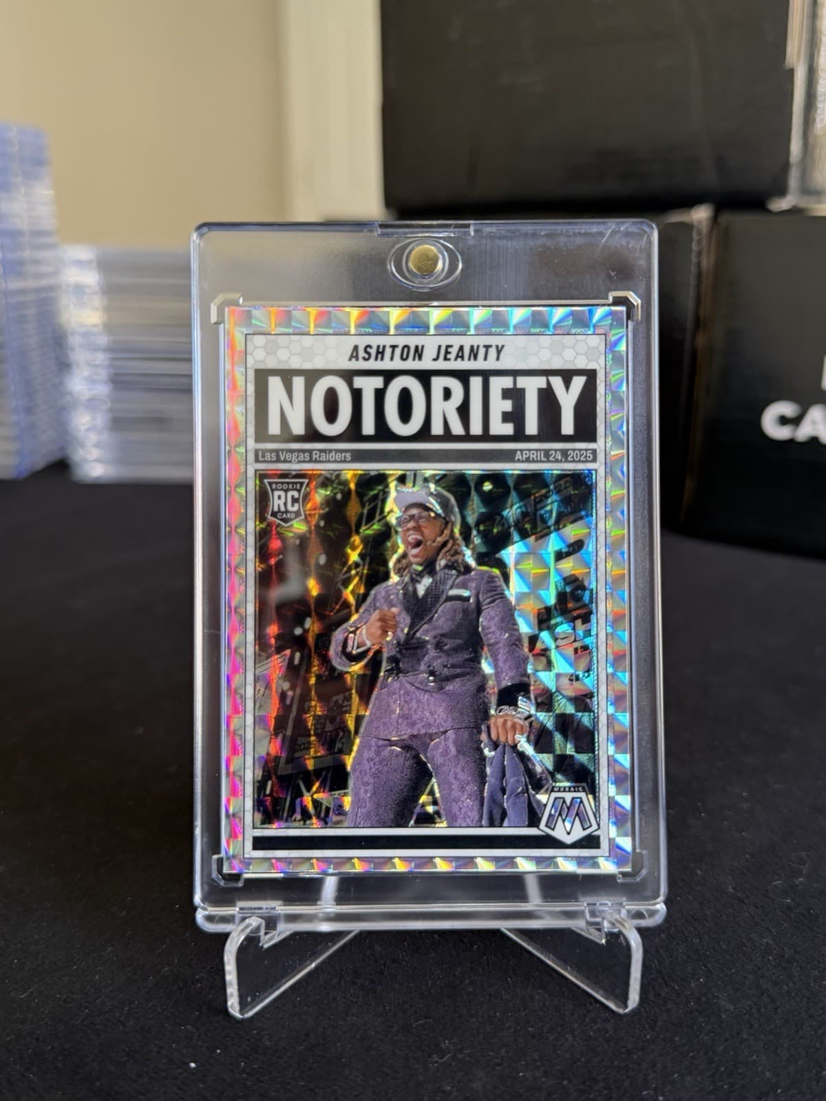 Notoriety Ashton Jeanty 2025 Panini Mosaic 2025 Panini Mosaic
