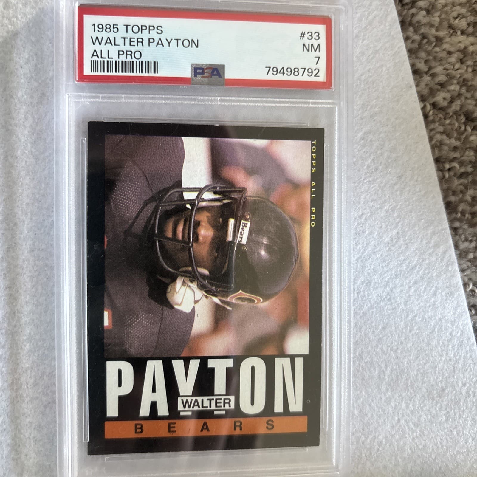Walter Payton 1985 topps Topps
