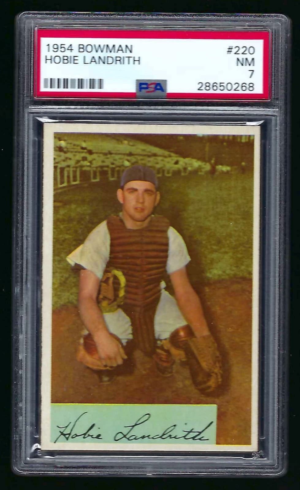 Hobie Landrith trading card