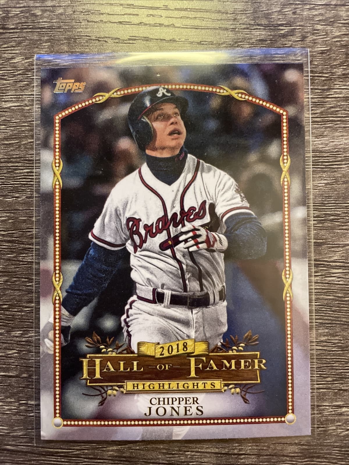 Chipper Jones Hall 2018 Topps Update