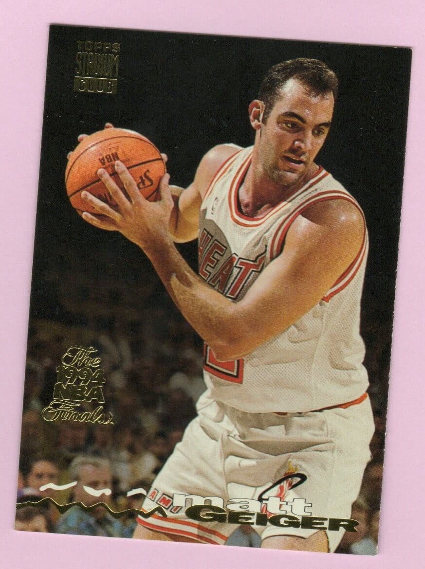 Matt Geiger Miami 1993 Topps Stadium Club