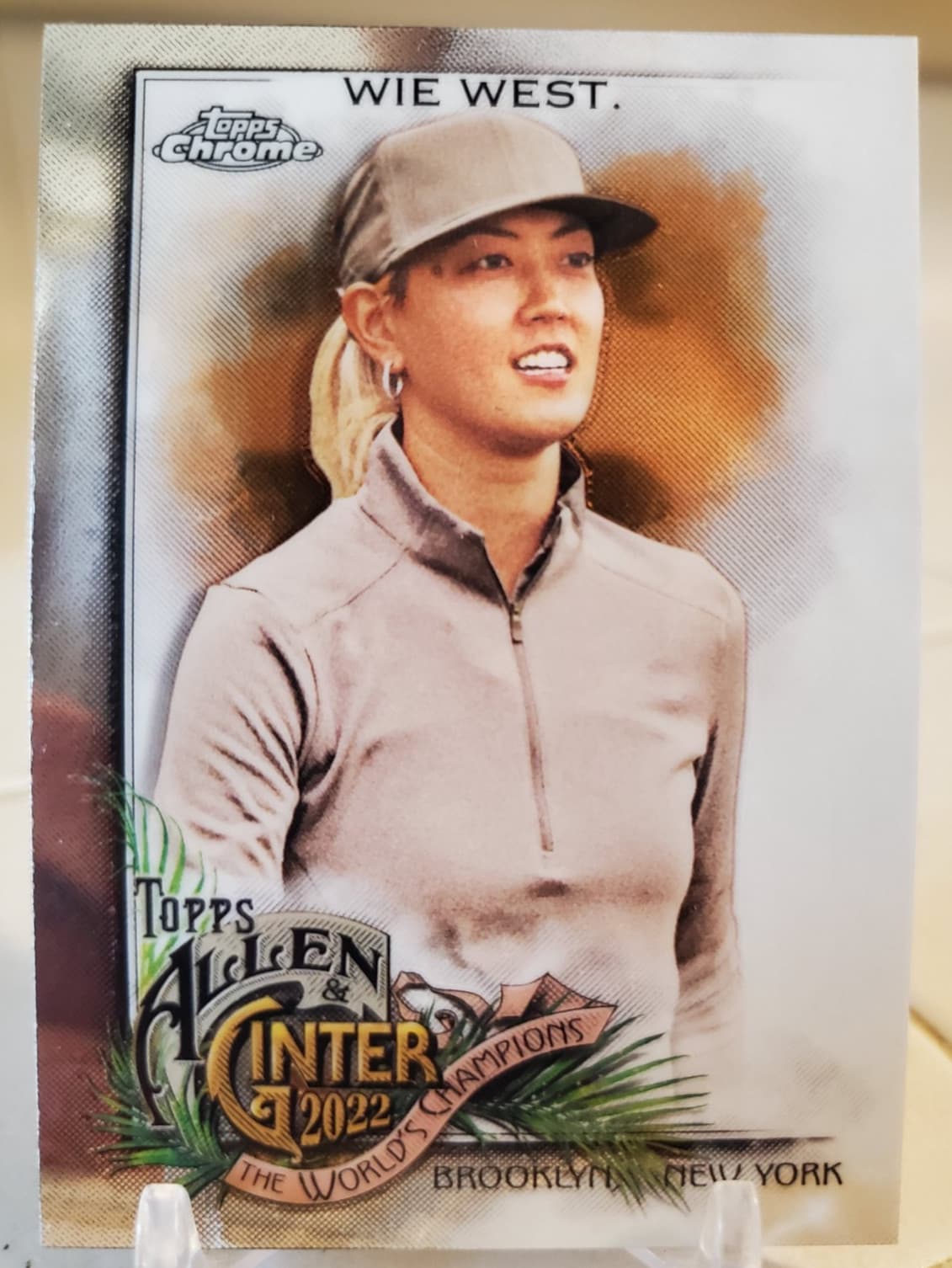Michelle Wie West trading card
