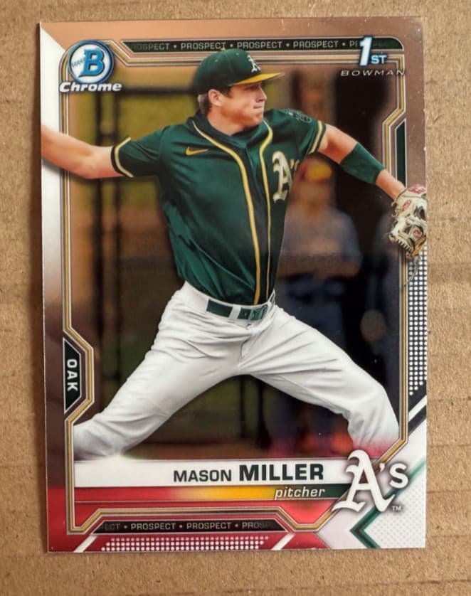 MASON MILLER - 1st Draft -85 F 2021 Bowman Chrome 2021 Bowman Chrome