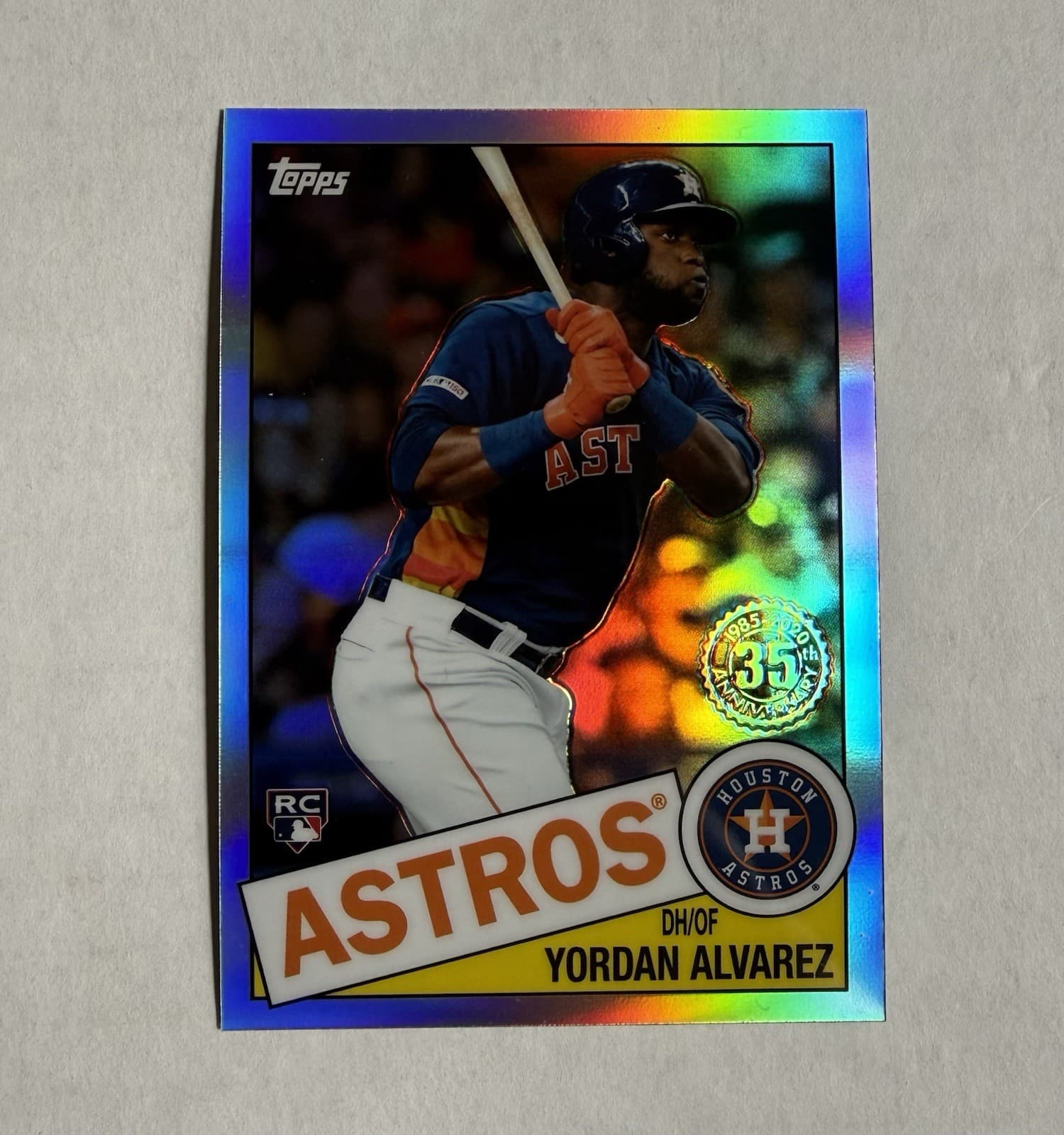 Anniv Yordan Alvarez 2020 Topps Chrome