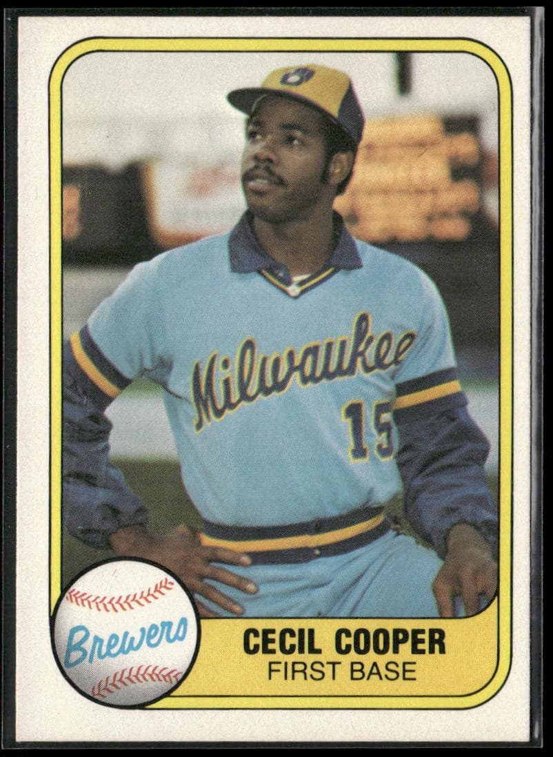 Cecil Cooper 1981 Fleer 1981 Fleer