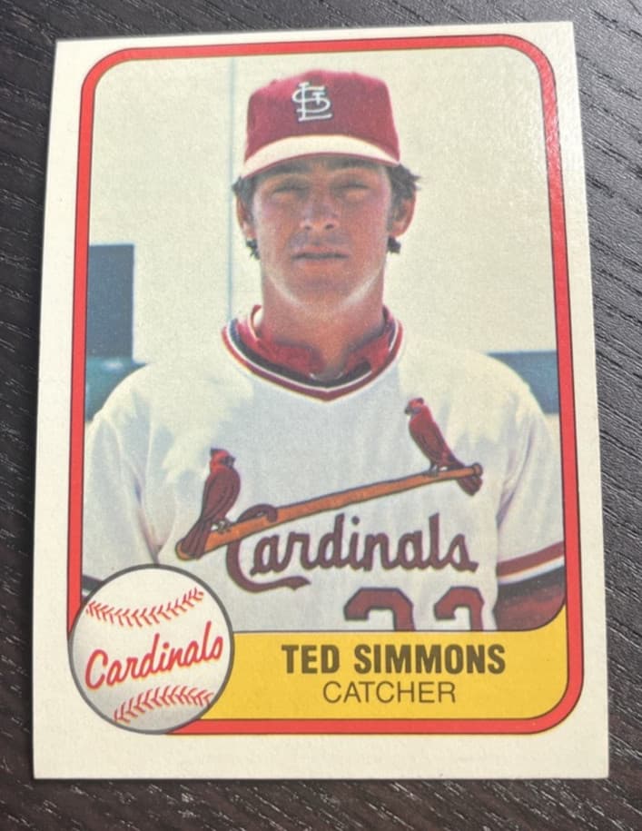 Ted Simmons 1981 Fleer 1981 Fleer