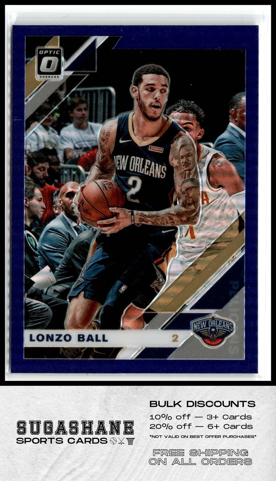 Lonzo Ball Purple 2019 Donruss Optic 2019 Donruss Optic