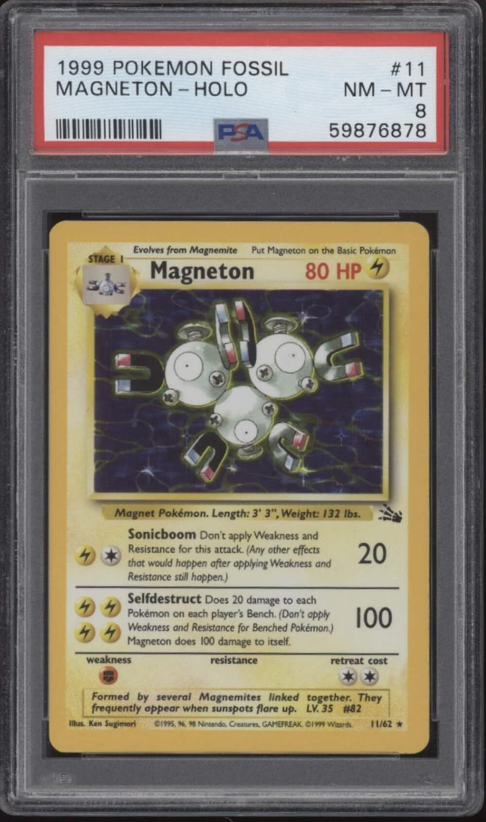 Magneton 1999 Pokemon Fossil