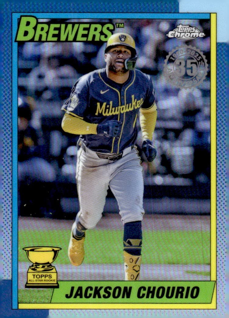 Jackson Chourio Topps 2025 Topps Chrome 2025 Topps Chrome