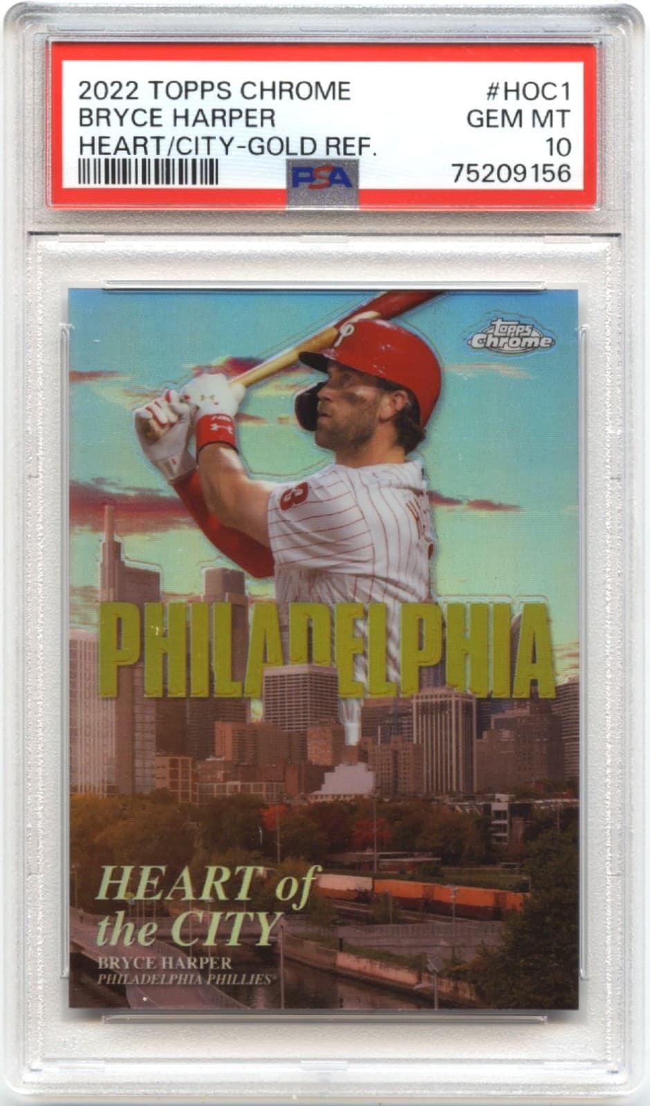 BRYCE HARPER GOLD/50 * ! HEART 2022 Topps Chrome 2022 Topps Chrome