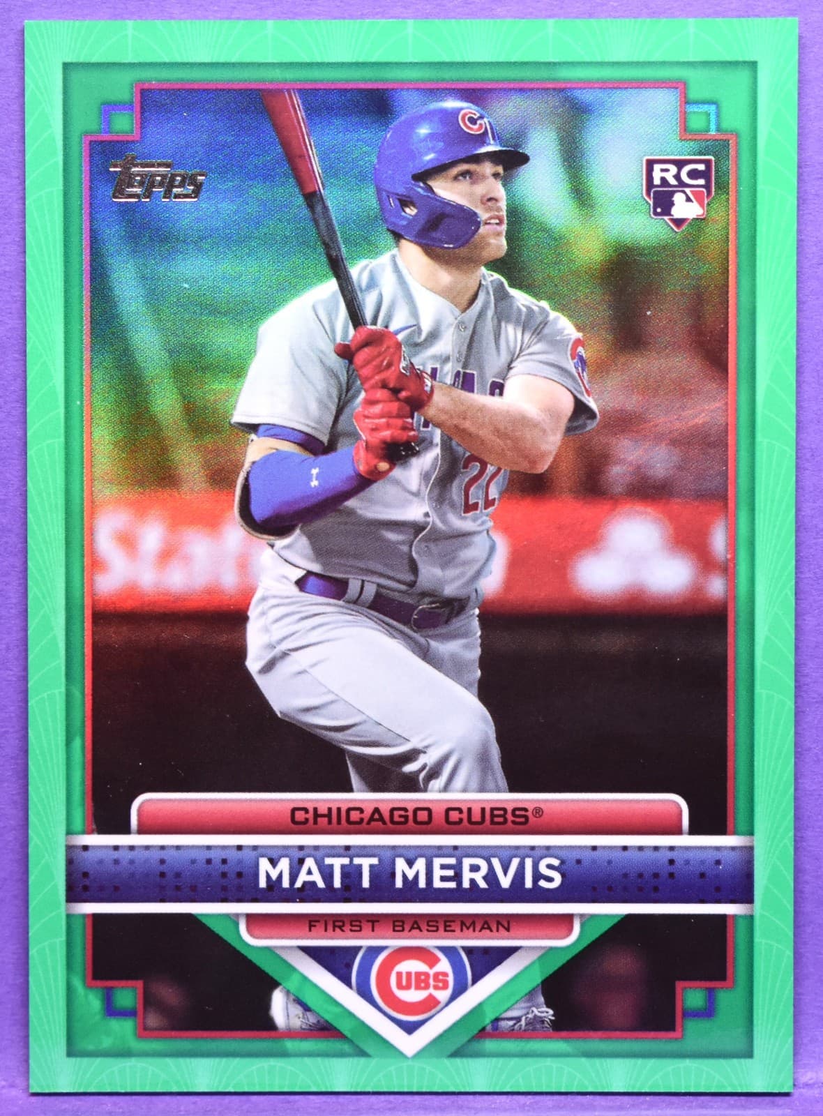 Matt Mervis Cubs 2023 Topps 2023 Topps green