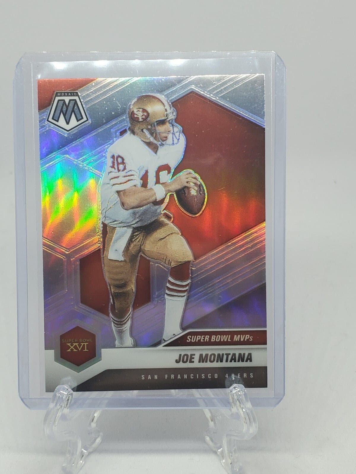 Joe Montana Silver 2021 Panini Mosaic